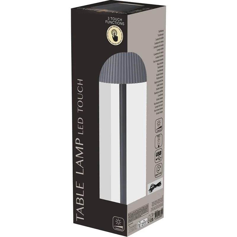 TABLE LAMP - 10X36CM - GREY