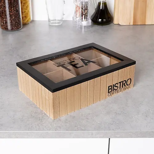 BISTRO TEA BOX - 24X16,5X7,5CM