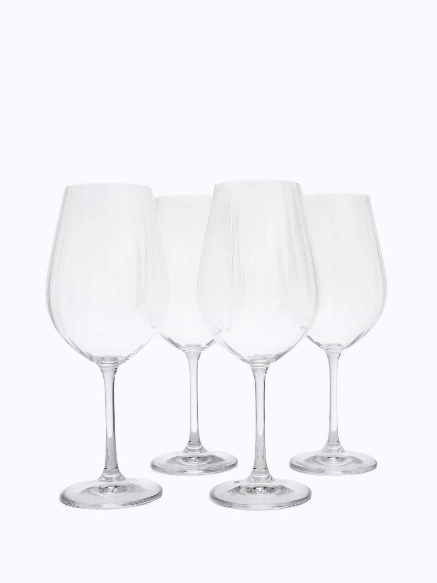 CRYSTAL WINE GLASS SET - 4 PIECES