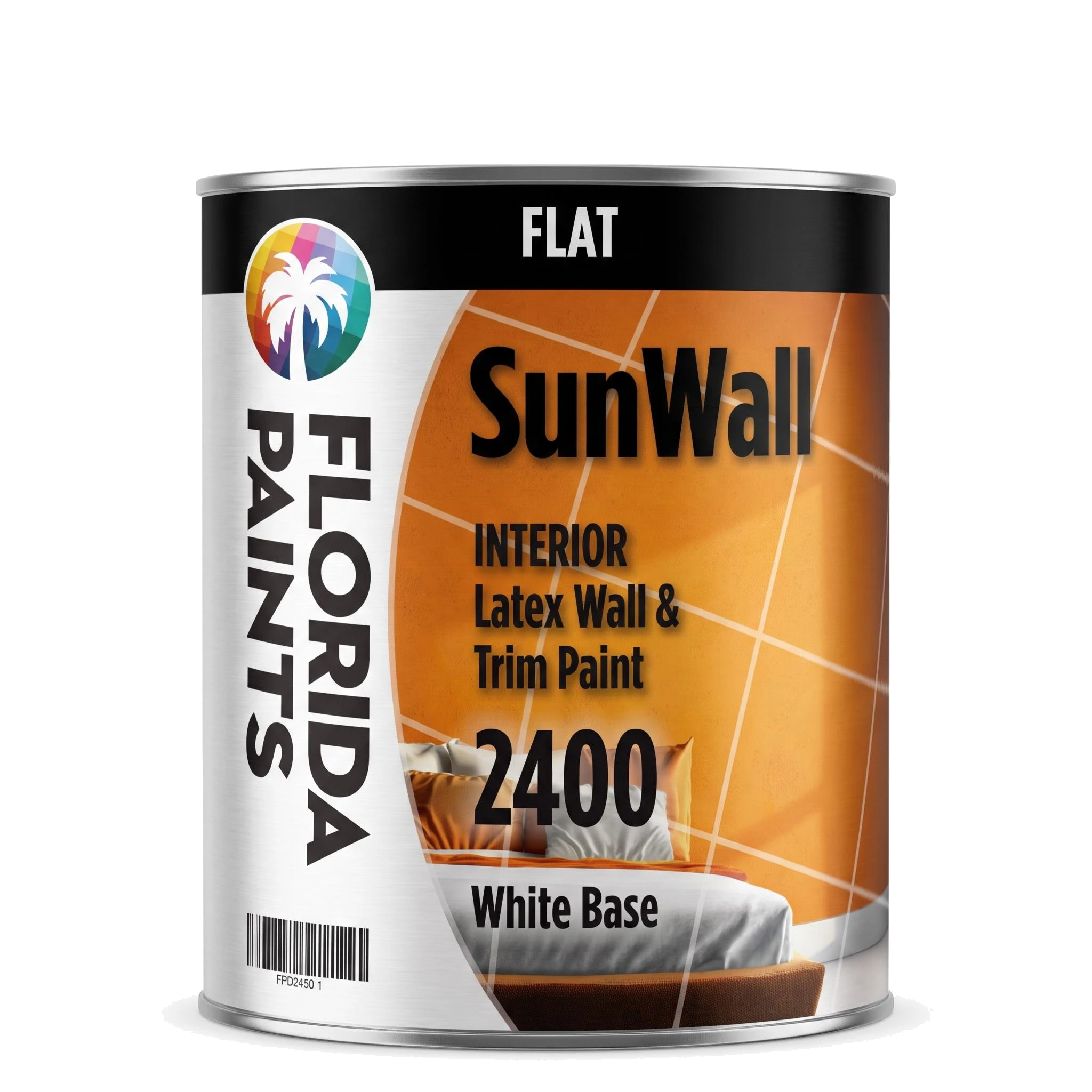 SunWall Interior Latex Wall & Trim Paint - Flat