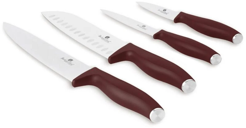 4-PIECE KNIFE SET – MATTE BORDEAUX