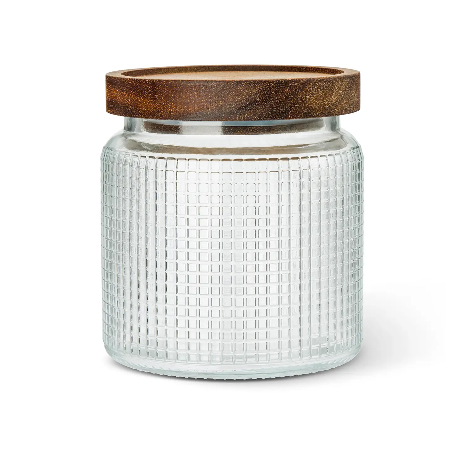 STUDDED 3-PACK GLASS CANNISTER - 19.6OZ 