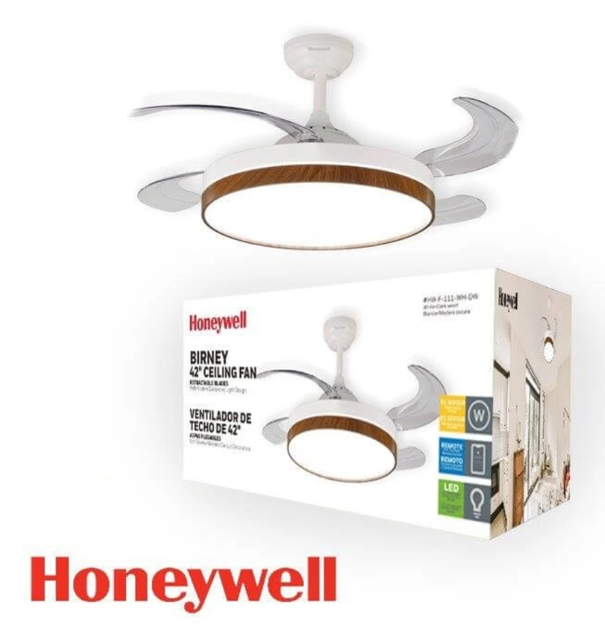 BIRNEY 42" RETRACTABLE CEILING FAN