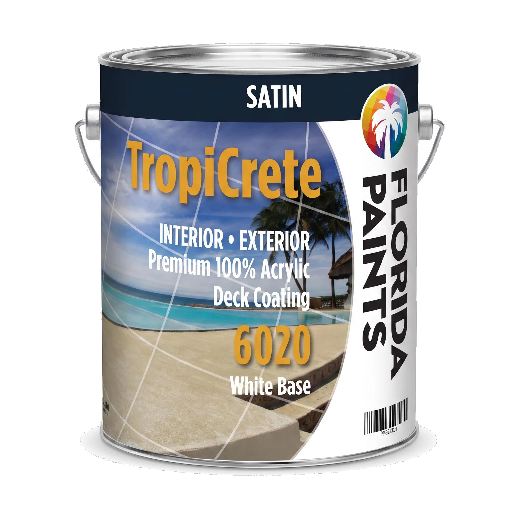 TropiCrete Premium Int/Ext 100% Acrylic Deck Coating - Satin