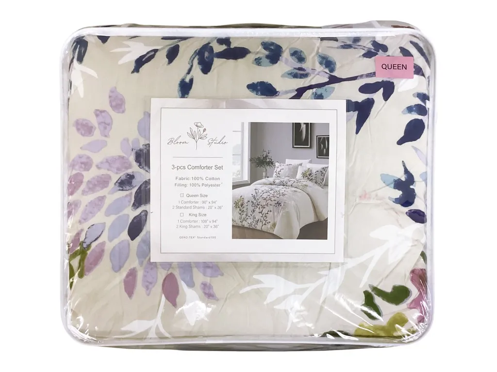 3-PIECE COMFORTER SET - QUEEN