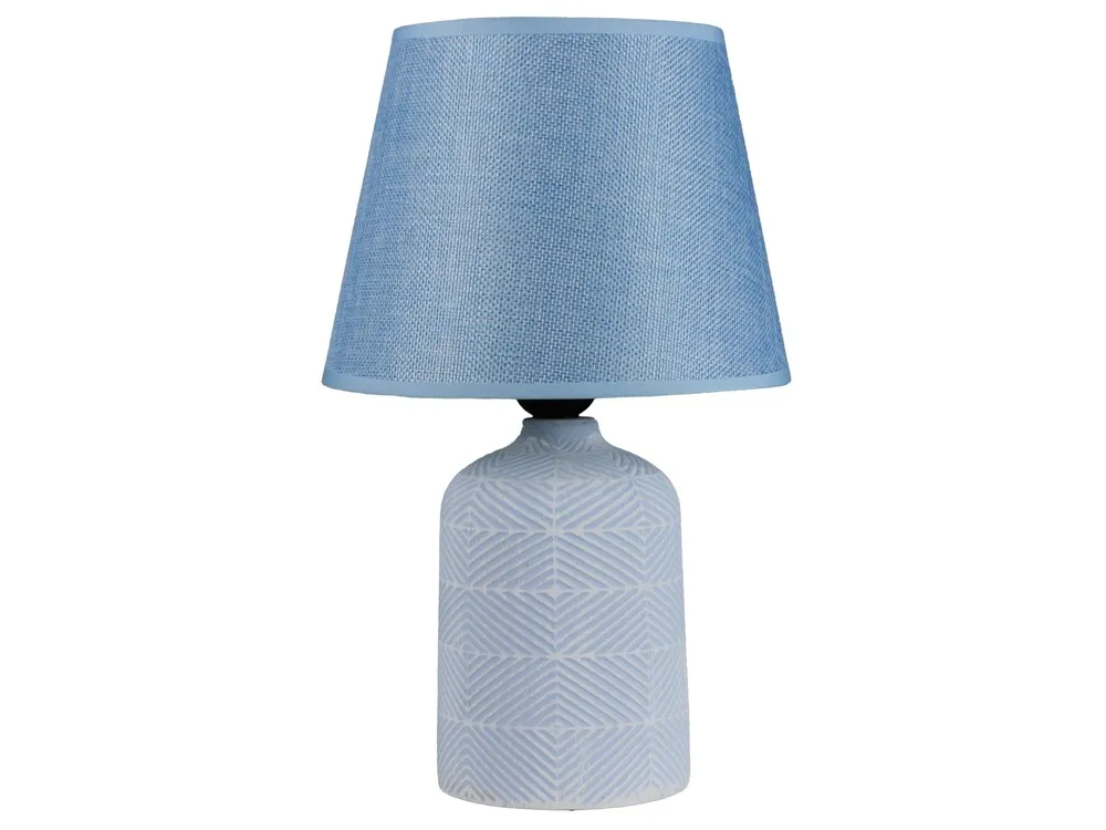 12 INCH CERAMIC TABLE LAMP - BLUE