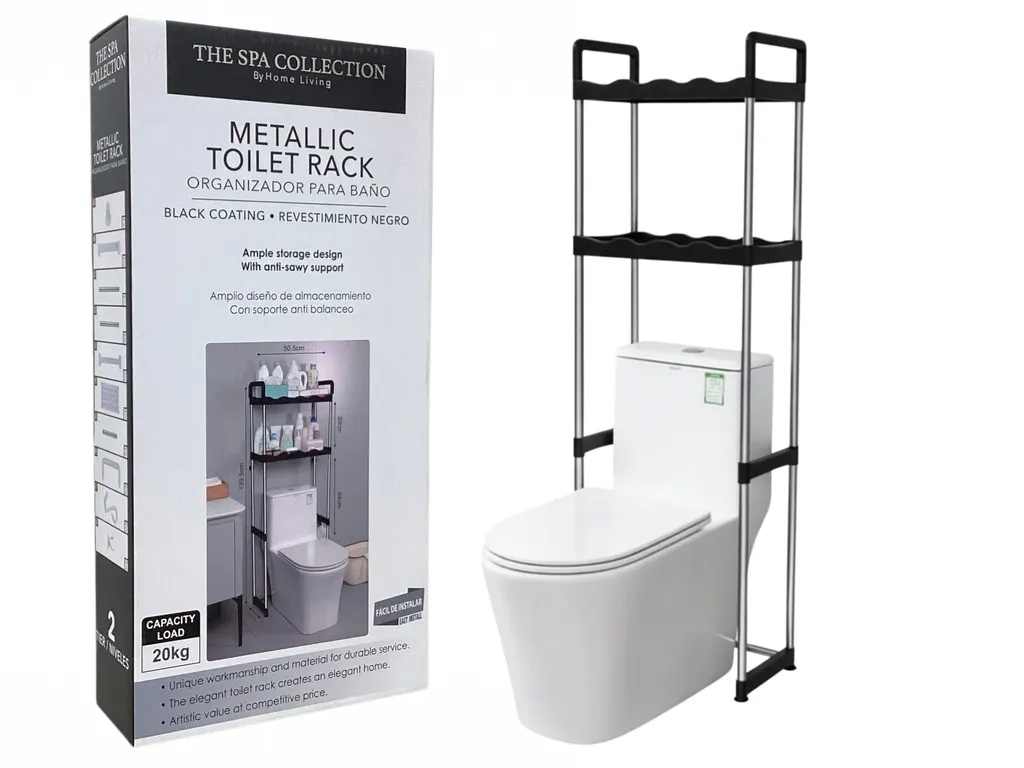 TOILET RACK - BLACK