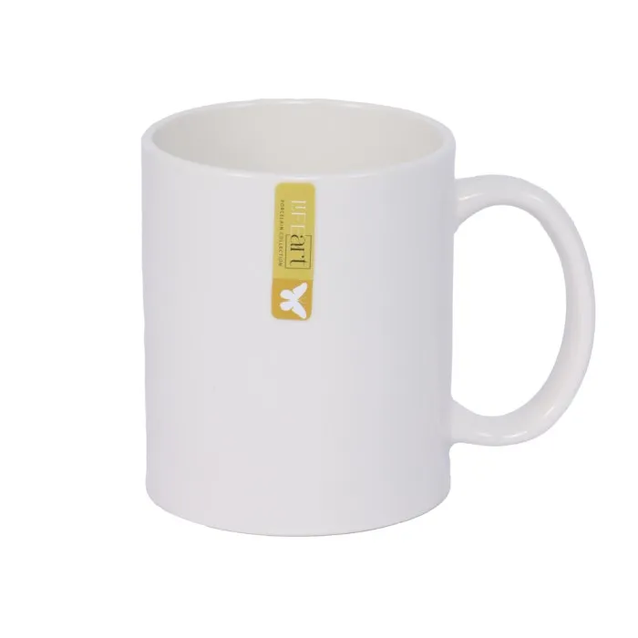 SINGLE WHITE PORCELAIN MUG - 11OZ