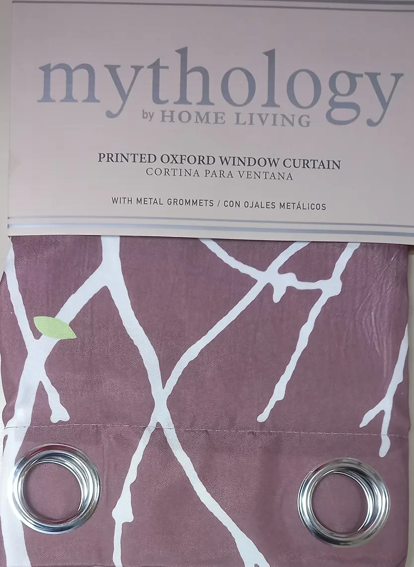 1PC PRINTED OXFORD WINDOW CURTAIN WITH GROMMETS
