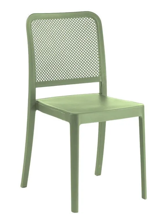 PLASTIC CHAIR - GREEN - 85X39X49CM