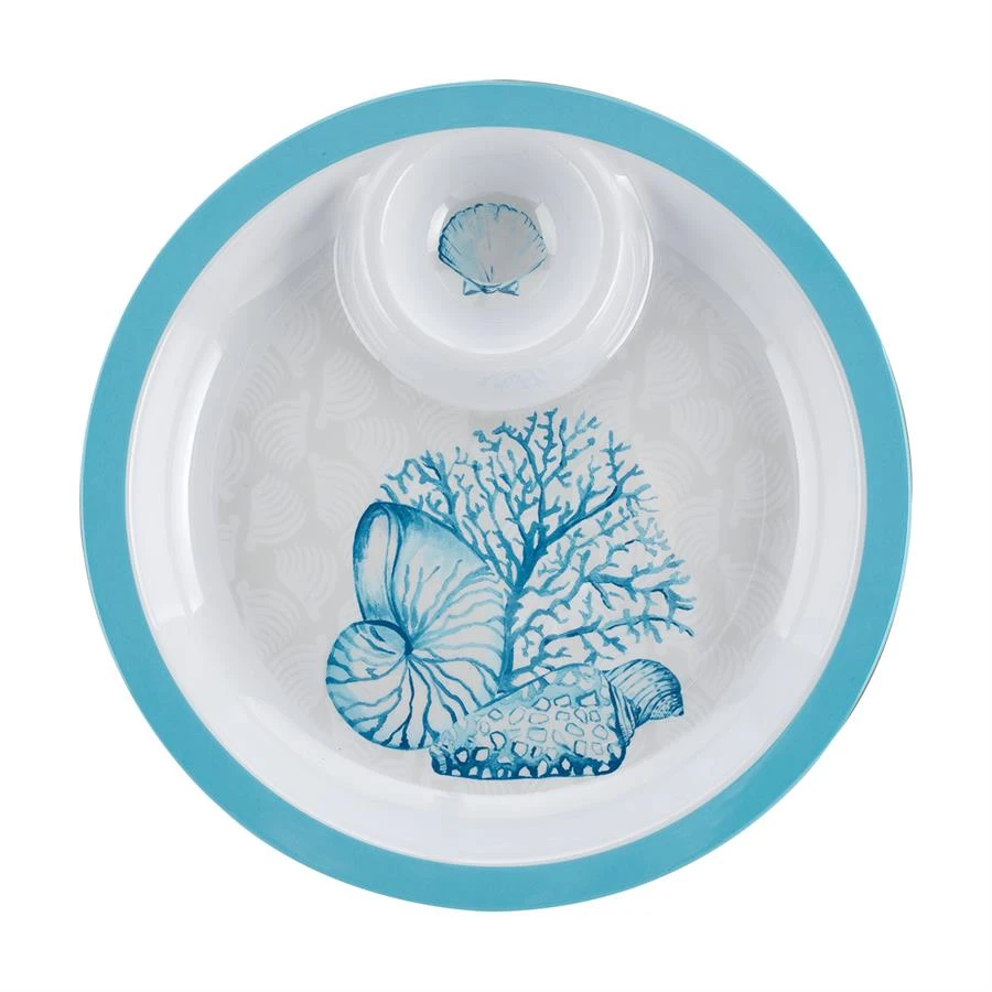 MELAMINE CHIP & DIP SHELL DREAM