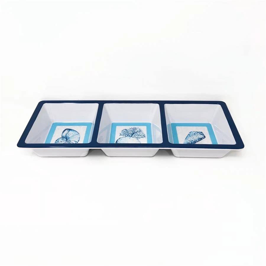 MELAMINE 3 DIVIDER CHIP & DIP SH