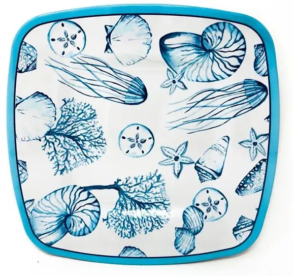 MELAMINE LRG SQ PLATE SHELL 11