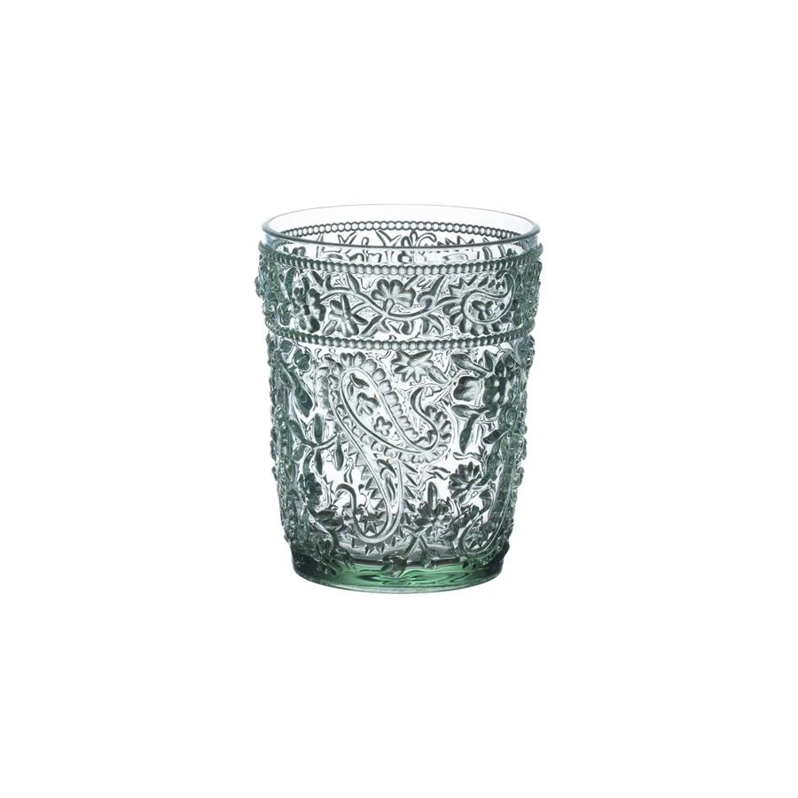 Acrylic Paisley DOF Tumbler - Spanish Green