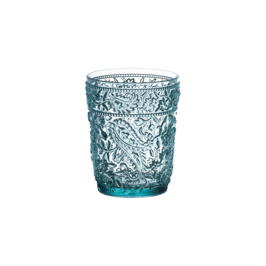 Acrylic Paisley DOF Tumbler - Turquoise
