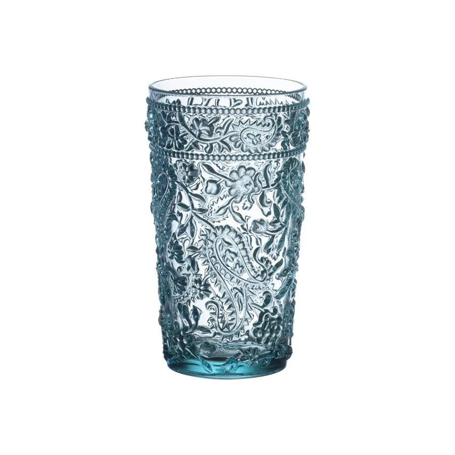 Acrylic Paisley Hi Ball Tumbler - Turquoise