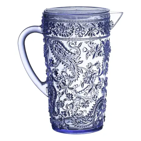 Acrylic Paisley Pitcher - Purple