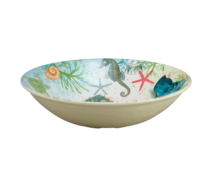 Seahorse, 8" Bowl Melamine
