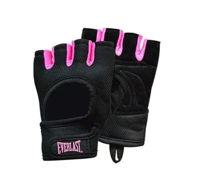 VELVET WEIGHTLIFTING GLOVE SIZE XS - BLACK & PINK