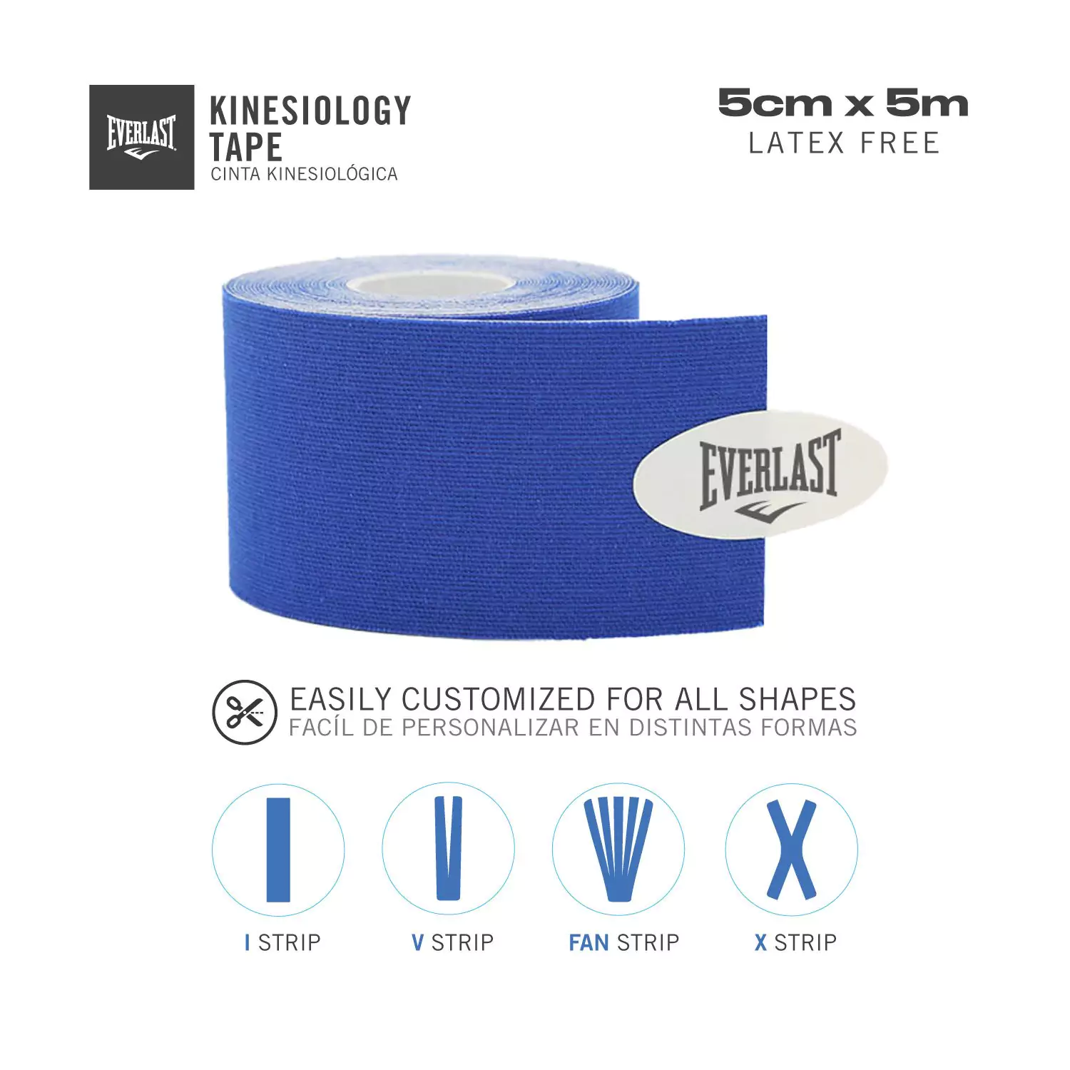 EVERLAST KINESIOLOGY TAPE - 5CMX5M