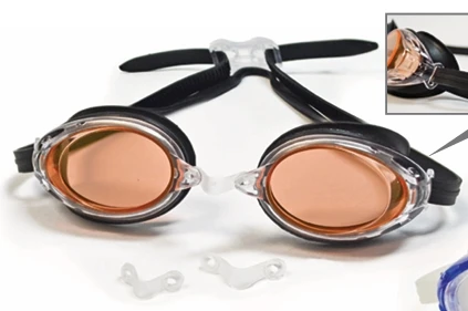 EVERLAST ATLANTIS SWIM GOGGLES - BLACK & ORANGE