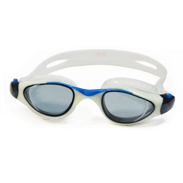 EVERLAST LIZZARD JUNIOR SWIM GOGGLES - WHITE & BLUE