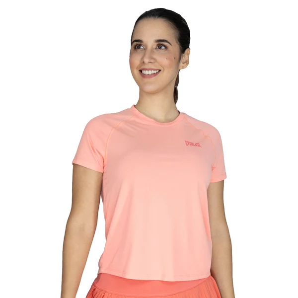 EVERLAST WOMEN POLY/SPX TSHIRT - SIZE S - PEACH