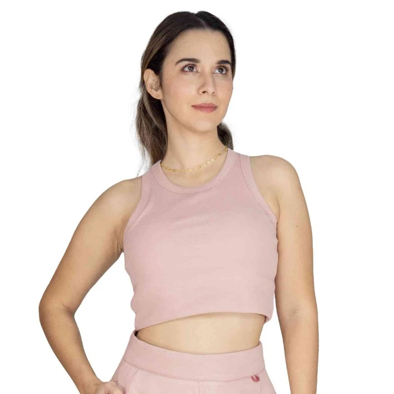 EVERLAST WOMEN RIBBED TANK - SIZE S - PINK