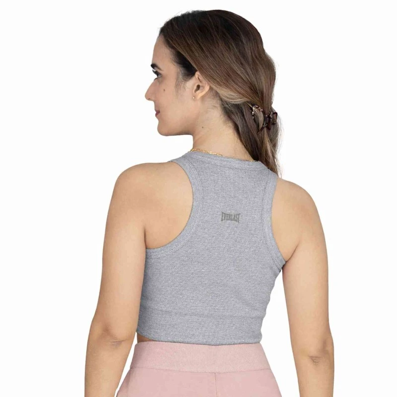 EVERLAST WOMEN RIBBED TANK - SIZE S - GREY