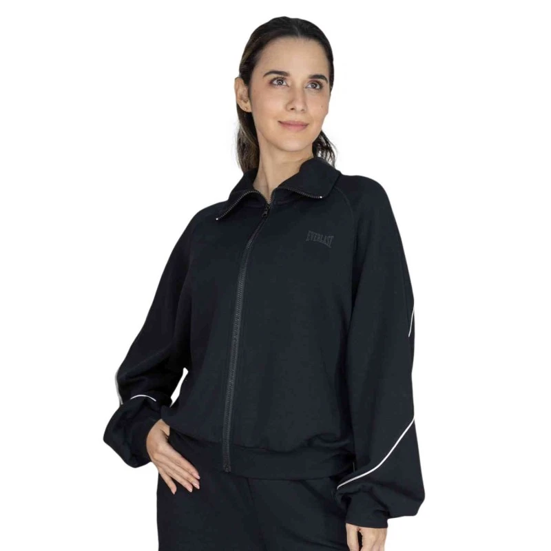 EVERLAST WOMEN RYN/POLY/SPX JACKET - SIZE S - BLACK