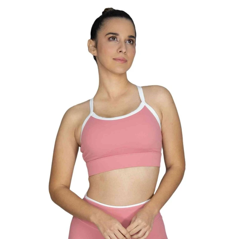 EVERLAST WOMEN POLY/SPX POP BRA - SIZE S - PINK