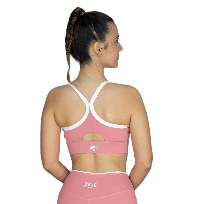 EVERLAST WOMEN POLY/SPX POP BRA - SIZE S - PINK