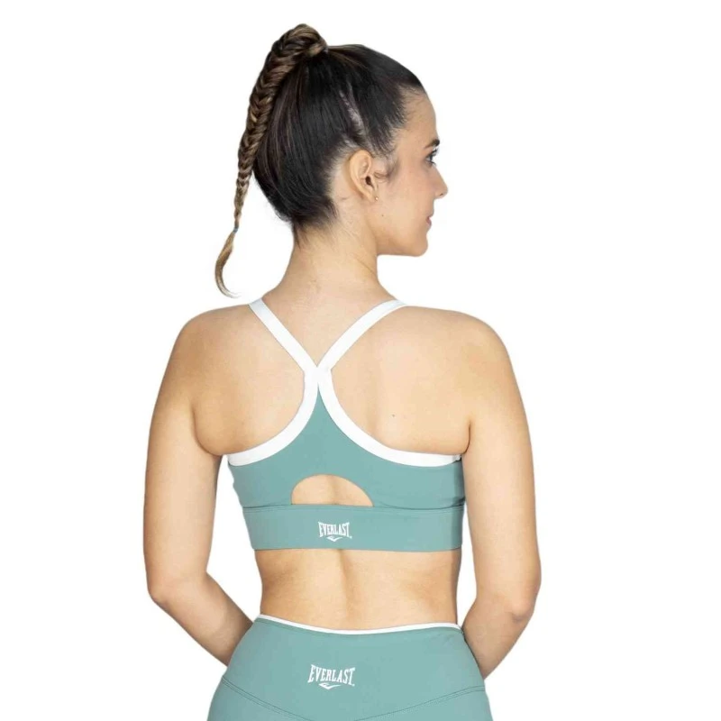 EVERLAST WOMEN POLY/SPX POP BRA - SIZE S - GREEN