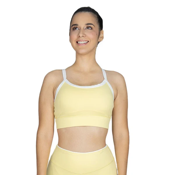 EVERLAST WOMEN POLY/SPX POP BRA - SIZE S - YELLOW