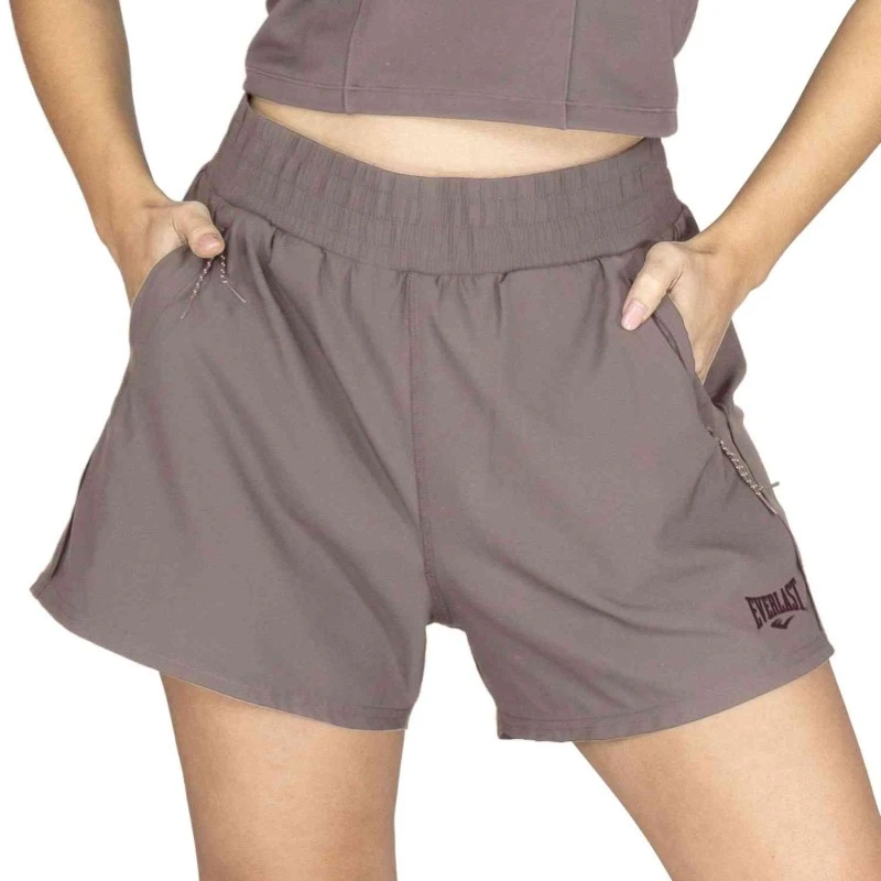 EVERLAST WOMEN POLY/SPX SHORT - SIZE S - LUMEN MAUVE