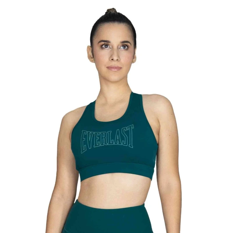 EVERLAST WOMEN POLY/SPX RACERBACK BRA - SIZE S - GREEN