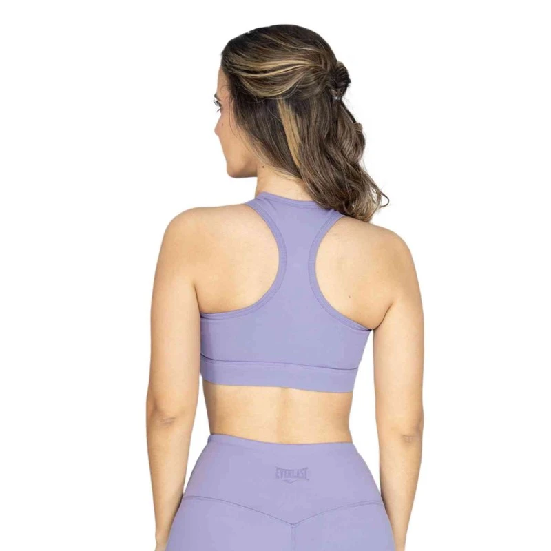 EVERLAST WOMEN POLY/SPX RACERBACK BRA - SIZE S - PURPLE