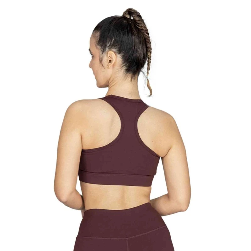 EVERLAST WOMEN POLY/SPX RACERBACK BRA - SIZE S - WINE
