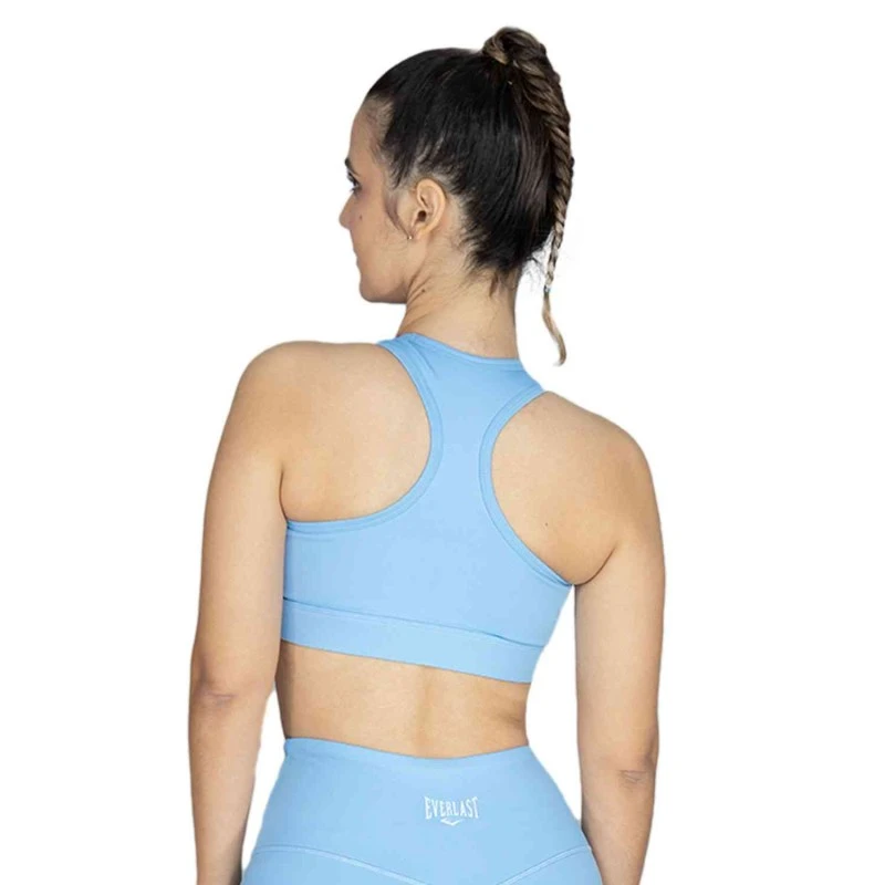 EVERLAST WOMEN POLY/SPX RACERBACK BRA - SIZE S - BLUE