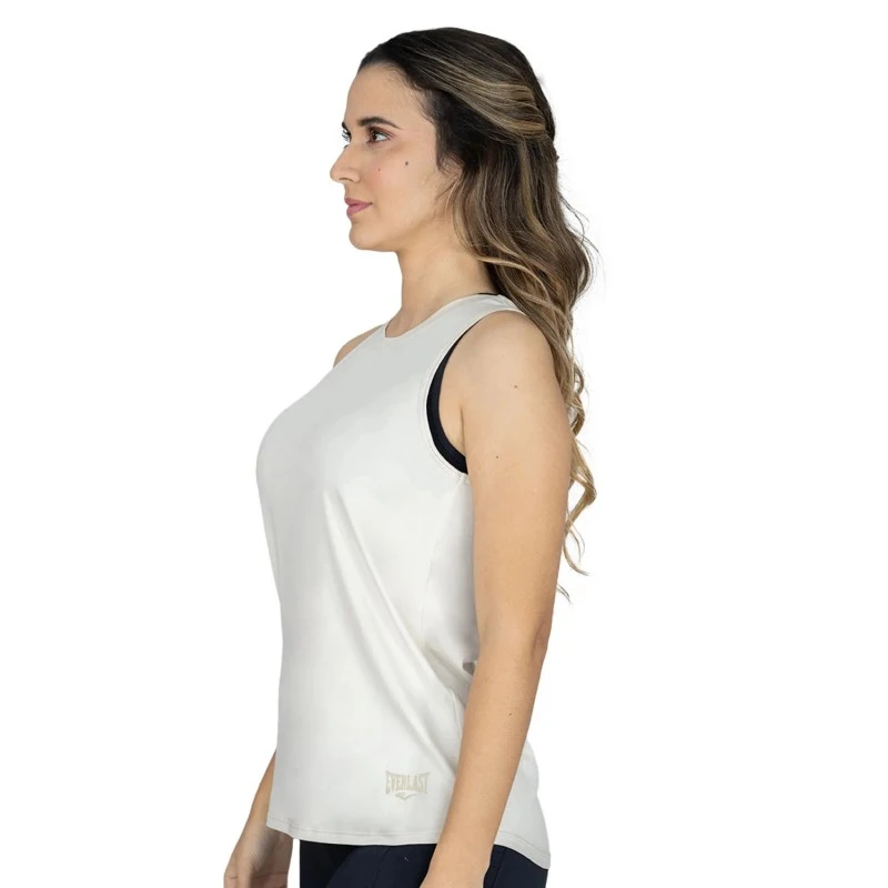 EVERLAST WOMEN POLY/SPX NOTUS TANK - SIZE S - BEIGE