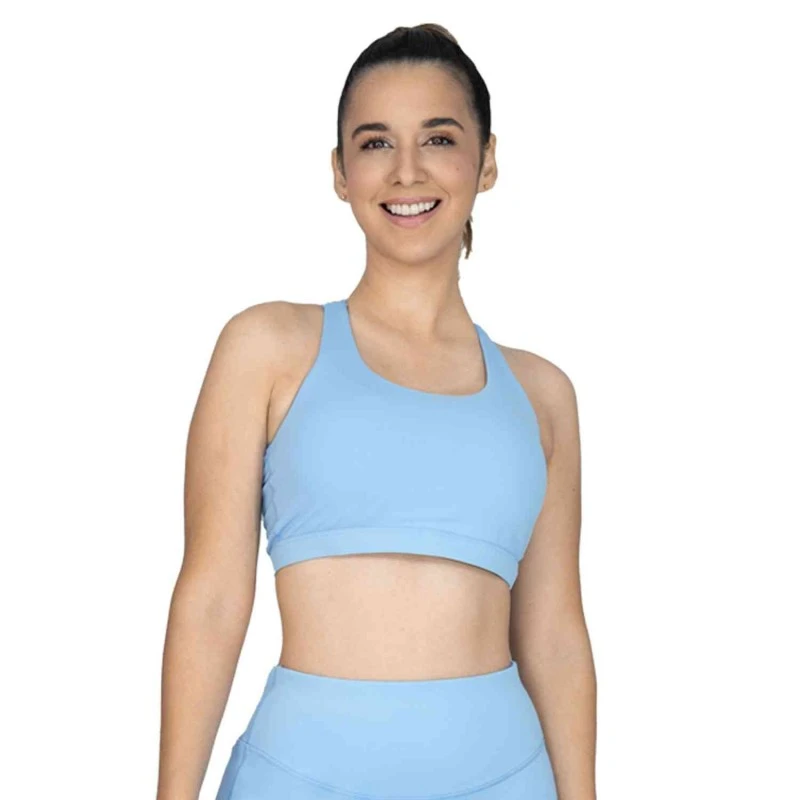 EVERLAST WOMEN POLY/SPX ATLAS BRA - SIZE S - BLUE