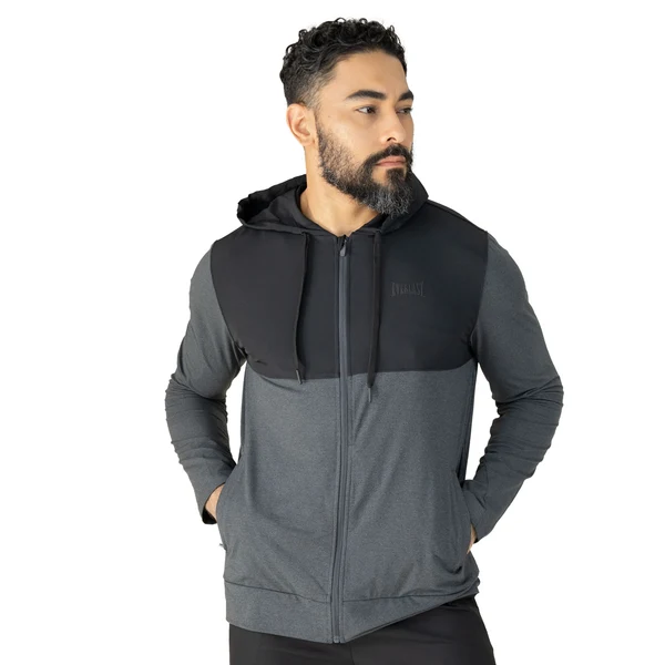 EVERLAST MEN POLY/ELAST E-DAY JACKET - SIZE S - BLACK