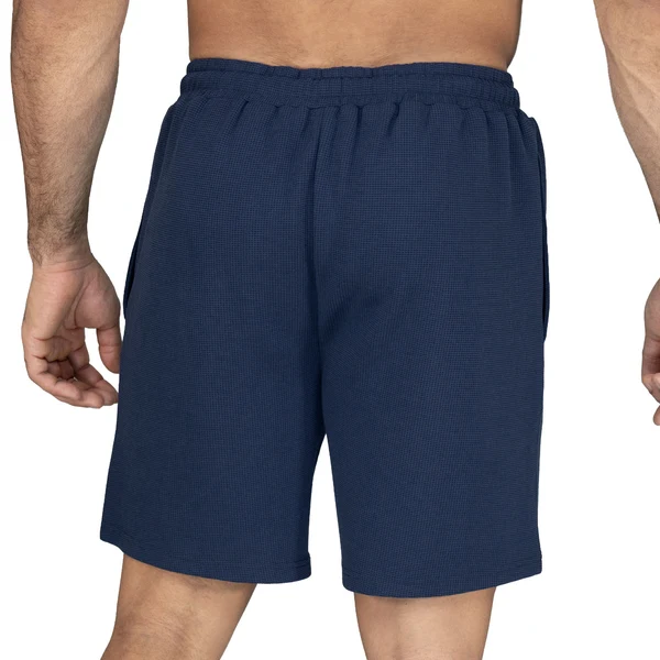 EVERLAST MEN 7" WAFFLE SHORT - SIZE S - NAVY BLUE