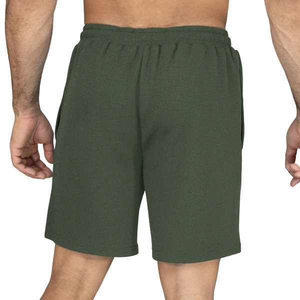 EVERLAST MEN 7" WAFFLE SHORT - SIZE S - GREEN