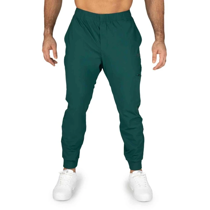 EVERLAST MEN POLY/ELAST WARP PANT - SIZE S - GREEN