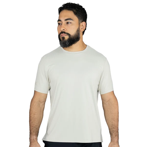 EVERLAST MEN POLY/SPX E-DAY TSHIRT - SIZE S - KHAKI