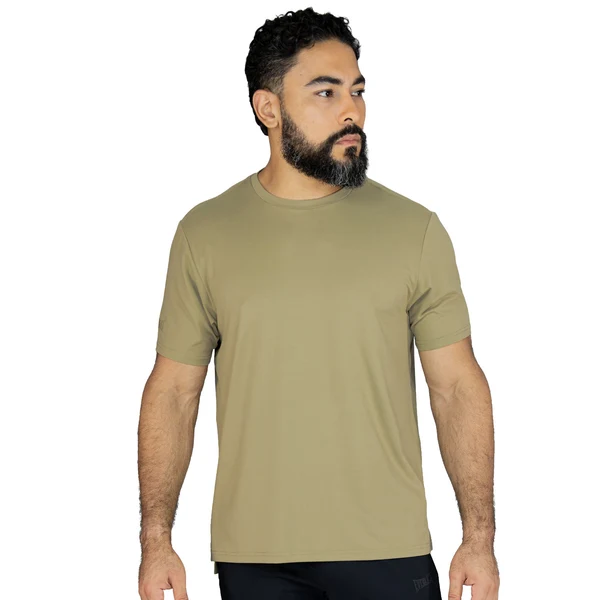 EVERLAST MEN POLY/SPX E-DAY TSHIRT - SIZE S - BEIGE