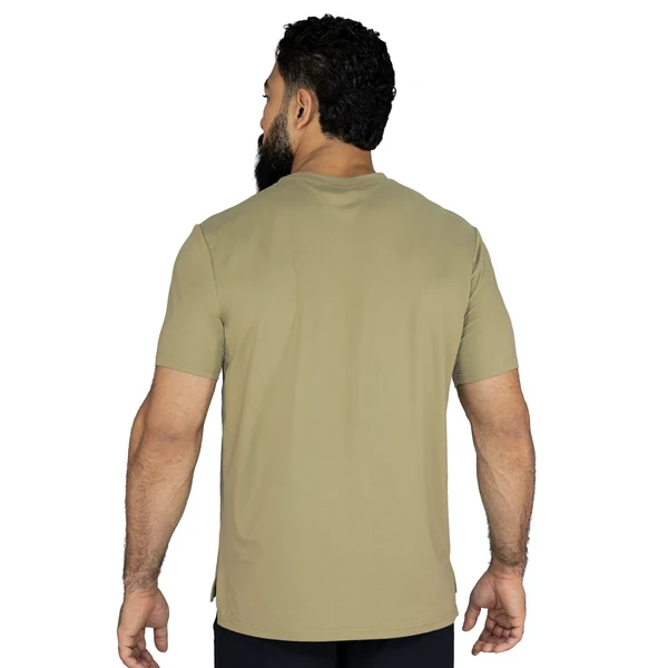 EVERLAST MEN POLY/SPX E-DAY TSHIRT - SIZE S - BEIGE