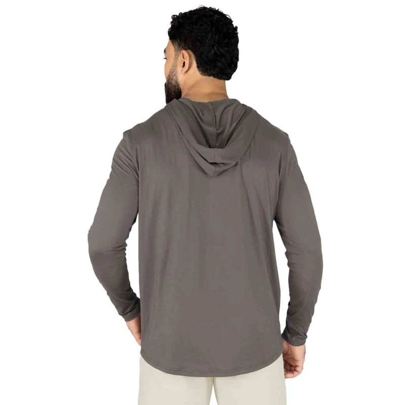 EVERLAST MEN POLY/SPX E-DAY HOODIE - SIZE S - BROWN