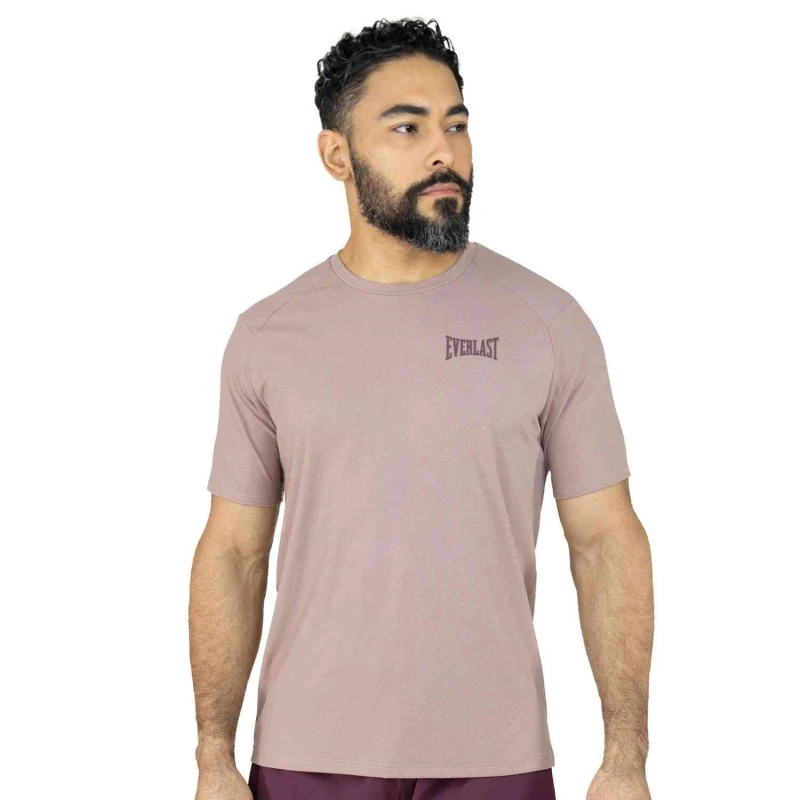 EVERLAST MEN POLY/SPX FORCE TSHIRT - SIZE S - MAUVE